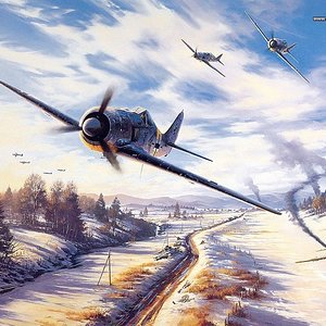 Fw-190s with an Il-2 kill 1024x768