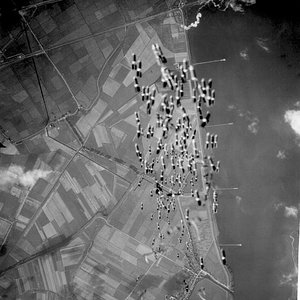Attack on subpens on the coast of France