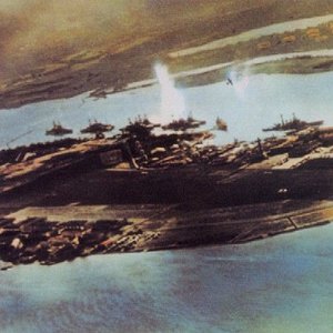 Pearl Harbor, an aerial view