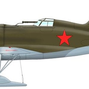 Polikarpov I-16 with snow skis