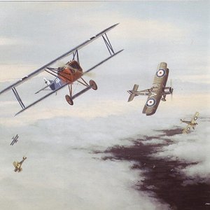 S.E.5as and Fokker D.VIIs In Combat by Mark Postlethwaite