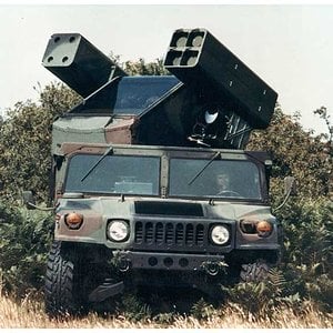 Humvee Avenger In Fire Position From Front
