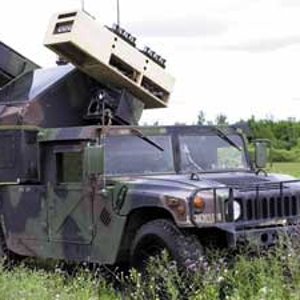 US Humvee Avenger In Field Firing Side Position