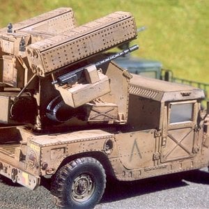 US Humvee Avenger Desert Tan Italeri Model1_5