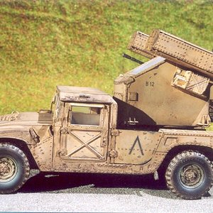 US Humvee Avenger Desert Tan Italeri Model1_1