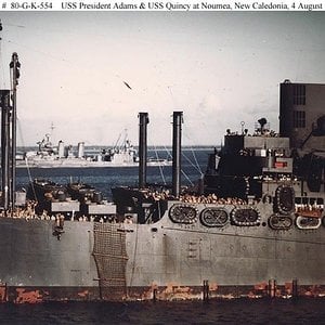 USS President Adams and USS Quincy