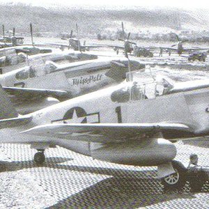 WWII 332nd FG flight line