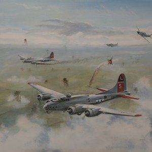 B17  over  France