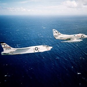 Douglas A4D-2 Skyhawk & Vought F8U-1P Crusader