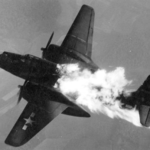 Douglas_A-20_on_fire