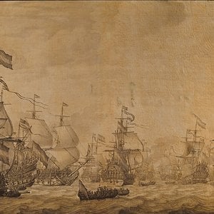 The-Dutch-Fleet-Under-Sail-Willem-Van-De-Velder-The-Elder