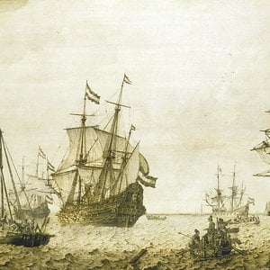 Ships-in-the-roads-of-Amsterdam