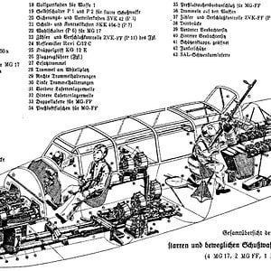 Me110B_C_cabin-layout_weapon-system_draw