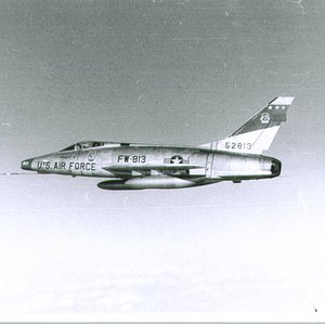 509th FW-813 In Flight Germany 1957
