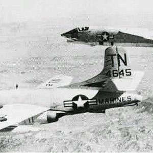 Douglas F3D-2Q Skynight & Vought F8U-1P Crusader