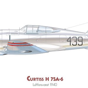 Curtiss Hawk 75A 6 Norwegian