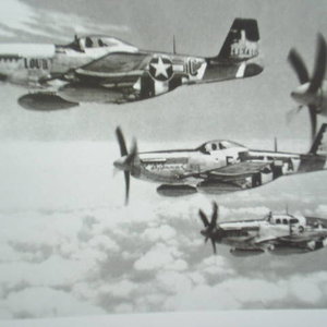 361st FG P-51s