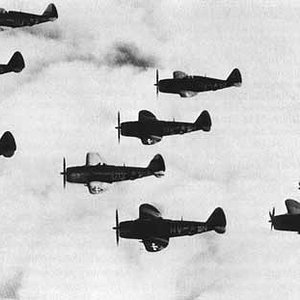 P-47s in close formation