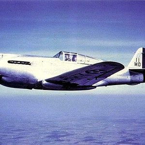 XP-40_flying
