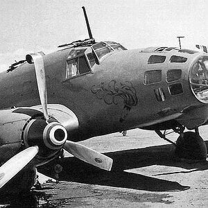 Crashed Heinkel He 111 in Spain