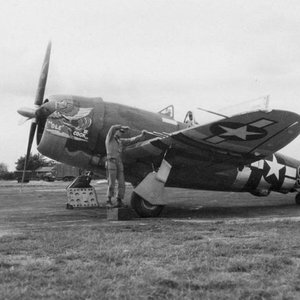 P-47D-26-RA, 42-28382, "Ole Cock III", Mjr D.Smith, 61FS