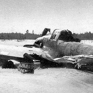 A damaged Ilyushin Il-2