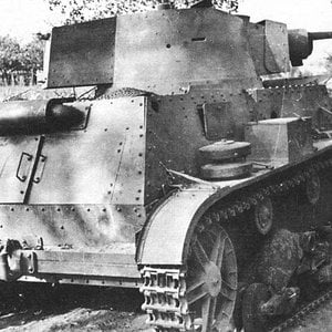 A Polish 7TP light tank captured by Germans in 1939