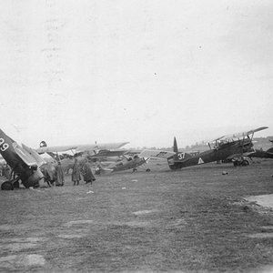 PZL P-7a "White  999", serial 6.11, the code letter " black U", Dęblin airfield, 1939 (4)