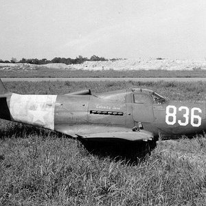 Bell P-39 Airacobra, "Calamity Jane" White 836 , serial  42-18912, 118 TRS