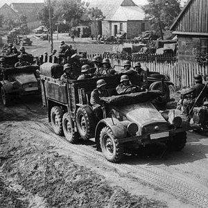 Nazi Germans invading Poland, 1939