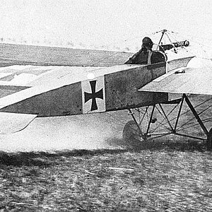 Fokker E.III taking  off