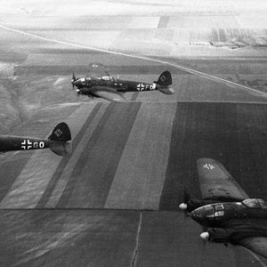 He-111s over Russia.