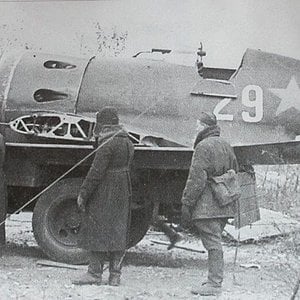 Polikarpov I-16 "White 29"  on a Zis-5 lorry