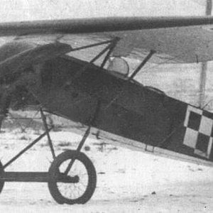Fokker E.V no. 175/18 , a post-war image, Ławica airfield ,  1925/1926