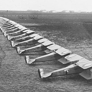 Lined up Spad XIIIs