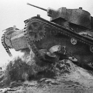 A Polish 7TP light tank tested at the Błędowska Desert (1)