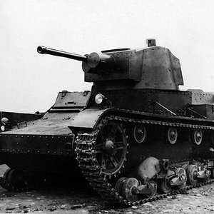 A Polish 7TP light tank