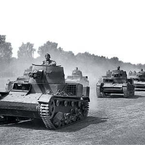 Polish Vickers E "one turret" light tanks