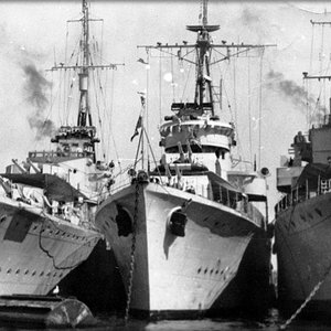 ORP Piorun, ORP Błyskawica and ORP Garland at the end of war