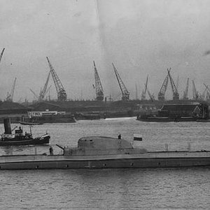 ORP Sęp after her launching in  1938