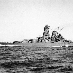 IJN Yamato battleship during trials, 1941 (1)