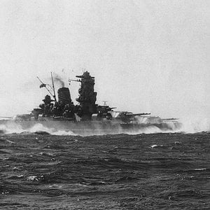 IJN Yamato battleship during trials, 1941 (2)