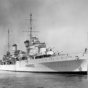 HMAS Sydney II light cruiser,  1936