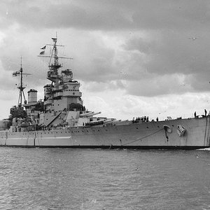 HMS King George V battleship, 1939