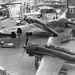 PZL-37 Łoś, PZL-38 Wilk and PZL-46 Sum, the Expo exibition, Paris 1938 (2)