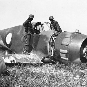 Bloch MB.152 shot down, France, 1940
