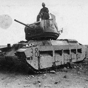 A-12  Matilda II knocked out in North Africa (2)