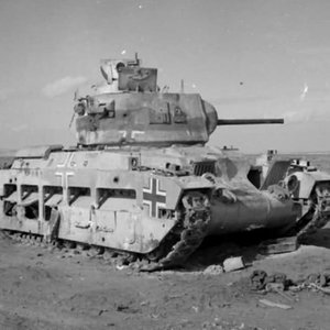 A-12 Matilda II captured in the North Africa