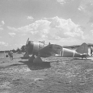 Nakajima Ki-27 Nate at an airfield (3)
