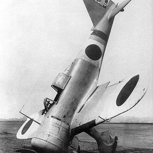 Nakajima Ki-27 Nate damaged